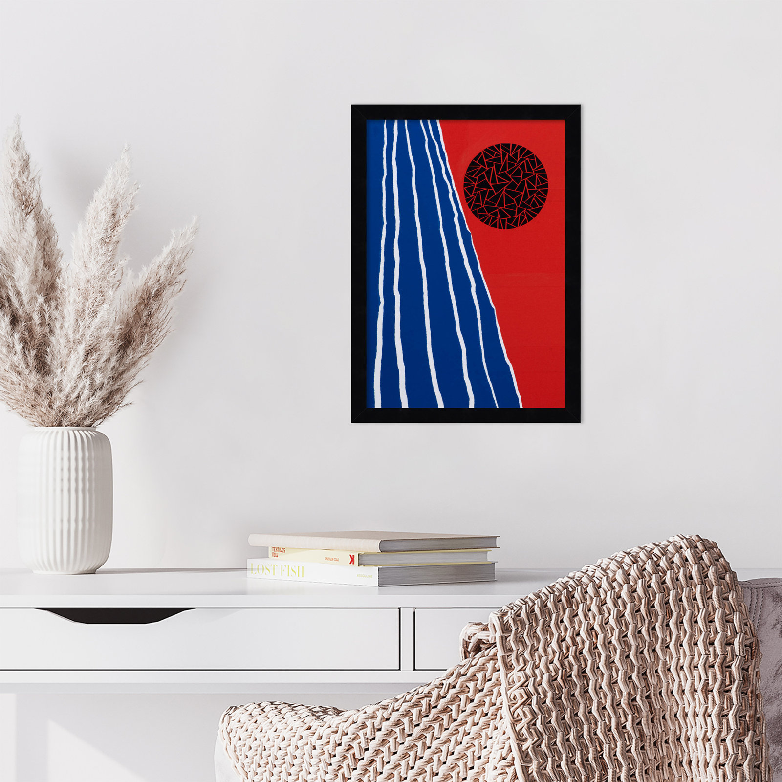 Orbis Factor by Alex Dunn, Black, 17" H x 13" W x 1" D
