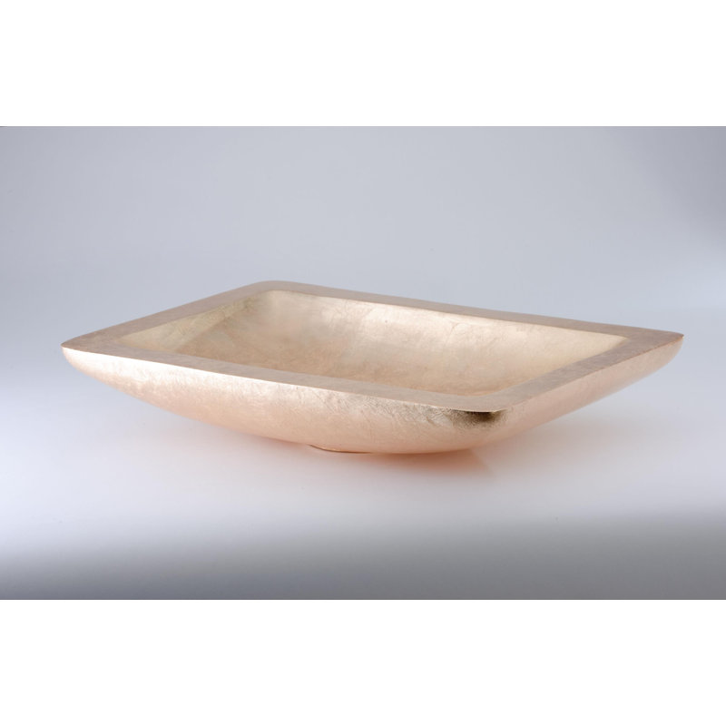 Vogue 25.6'' L Bathroom Sink, Gold Leaf