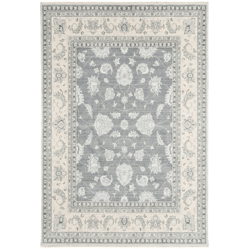 Ferrero Machine Woven Wool Grey Indoor Rug, Rectangle 130 x 190cm