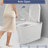 Automatic Smart Toilet With Built - In Bidet, Heated Seat, Warm Water And Dry Function, Foot Sensor Control, Led Display, Remote Operated, White Design. Four Level Radar Sensing, Various Fountain