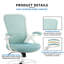 Chaise de bureau ergonomique en filet avec hauteur réglable et repose-pieds pour le bureau personnel-2078361765-2073440043