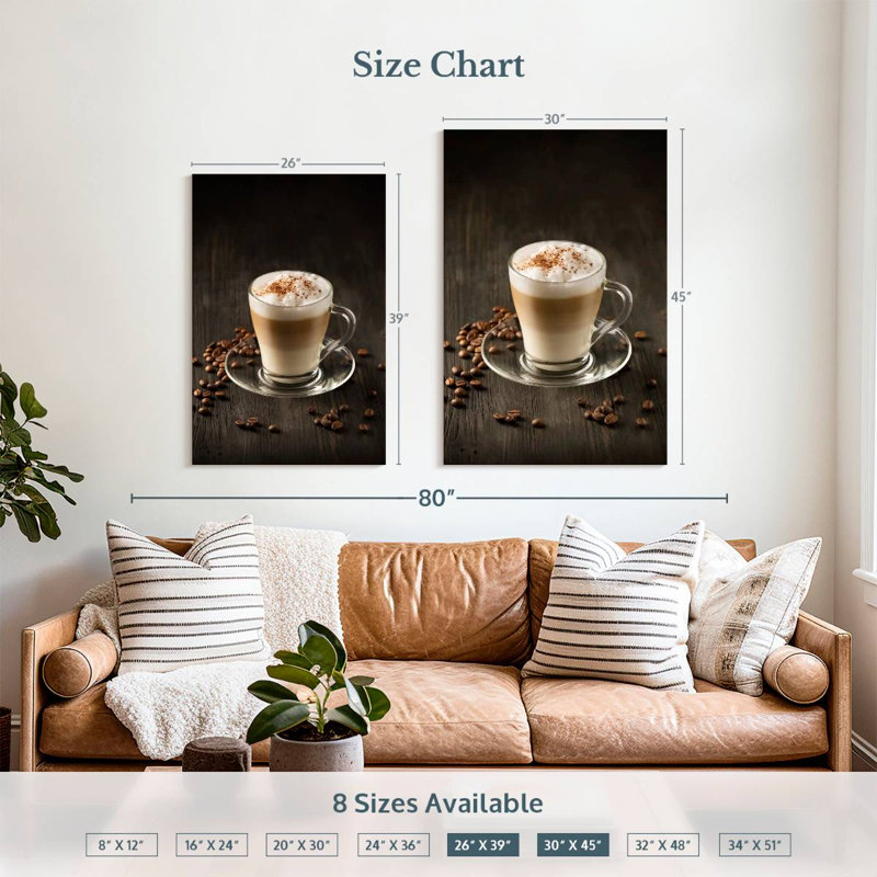 Yarlin Coffee Drink Layers, 45" H x 30" W