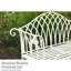 Versailles Wrought Iron Garden Outdoor Bench-98922955