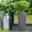 Textured Concrete Effect Tall Tapered Planter By Idealist Lite-183479938