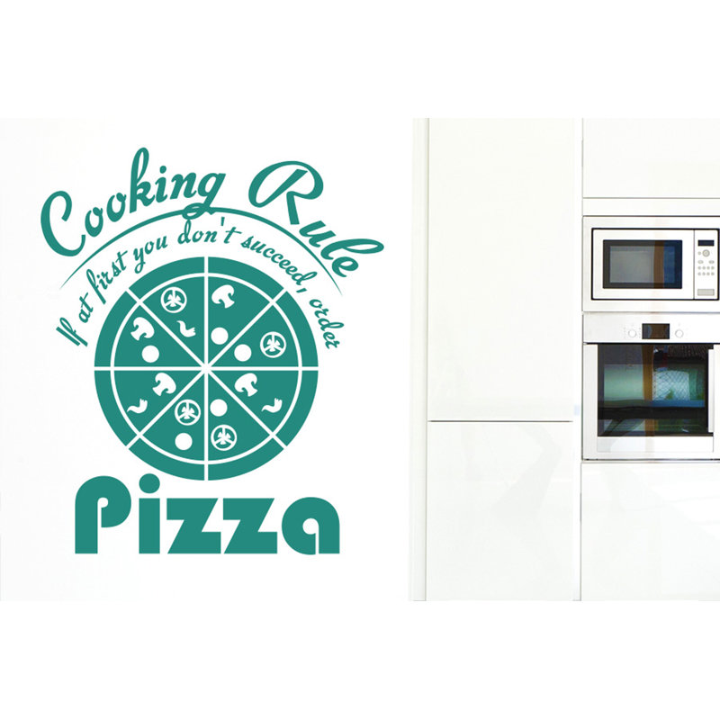 Food & Beverage Wall Decal, Aqua Green