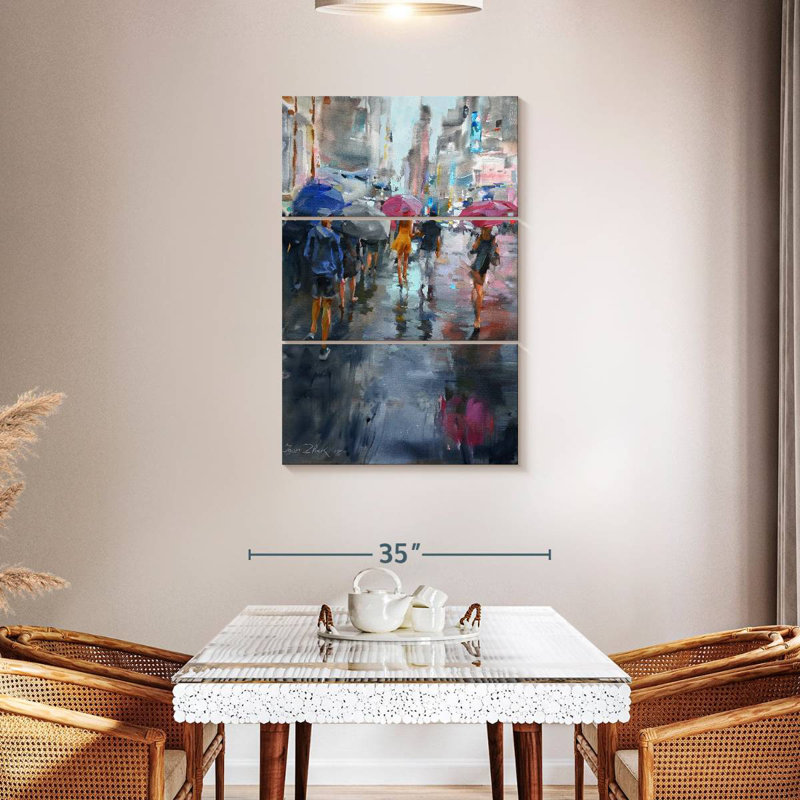 Sireci It's Raining, 45" H x 28" W