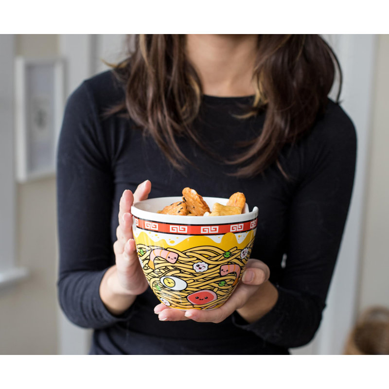 Service de vaisselle japonais Sunken Noodles | Bol et baguettes 16 onces Ramen