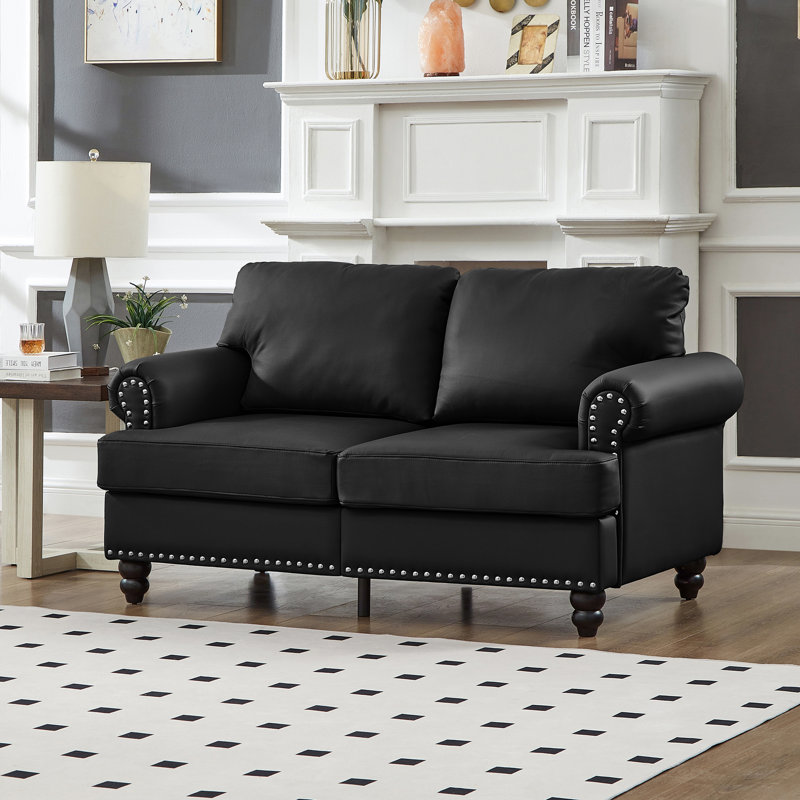 Causeuse de salon 59,5 "Classic, Noir