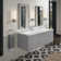 Jute Tones 60" Vanity Base Only 2 Sink Bathroom Vanity Base Only Base