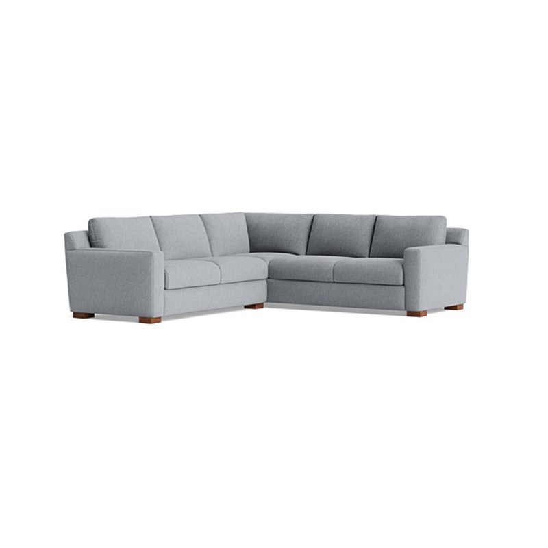Catalina Sectional, Performance Weave - Zinc, Right Hand Facing