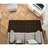 Togut Non-Slip Polypropylene Rectangle Mocha Area Rug-1985903002