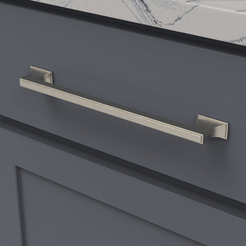 Brownstone Bar Pull, 8 13/16", Satin Nickel