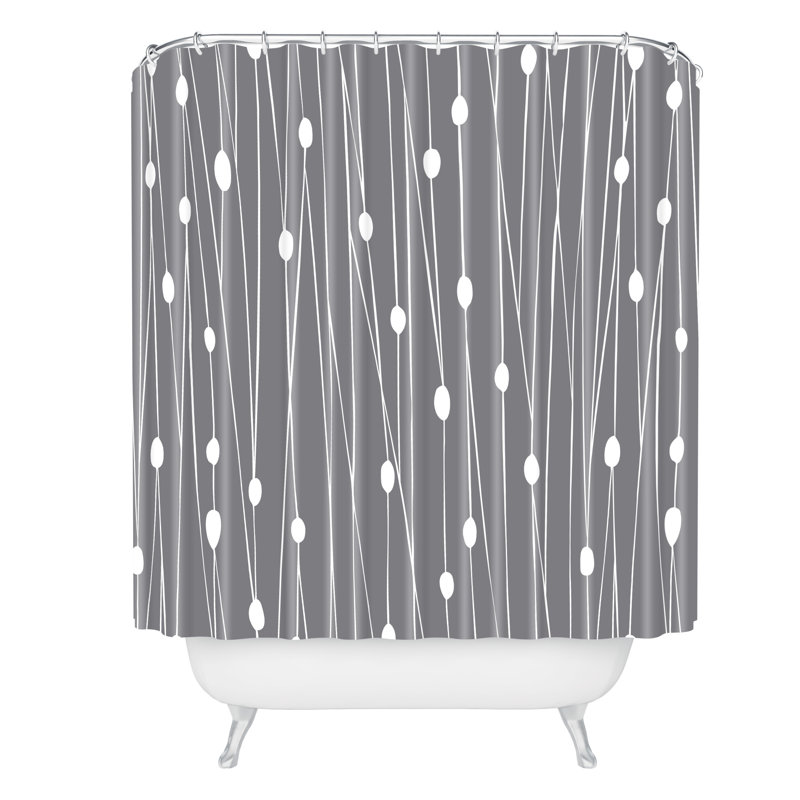 Rideau de douche simple/gris enchevêtré