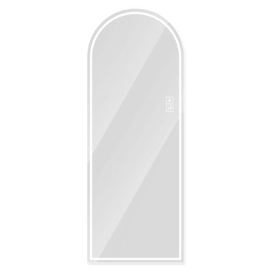 Full-Length Standing Or Wall-Mounted Arch Design Dimmable LED Full Length Mirror, High Definition & Explosion-Proof