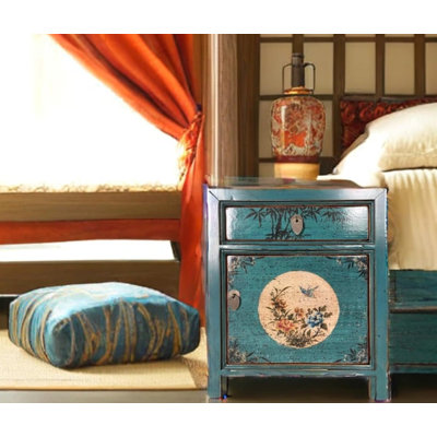 Alphonzo 45cm W Solid Wood Bedside Table
