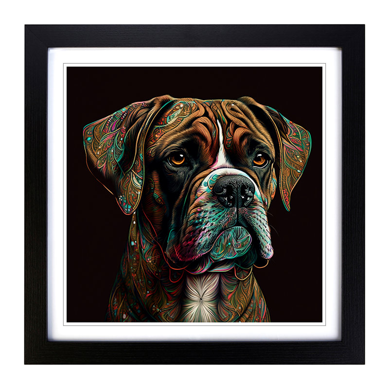 Single Picture Frame Print on Wood, Black