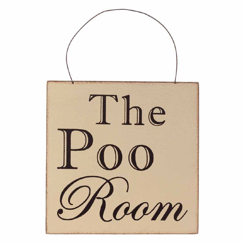 Sadler The Poo Room Sign