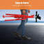 Support robuste à crémaillère réglable pour le rangement et l'organisation - Support en acier à tête en V pliable, hauteur de 28 à 52 pouces, capacité de 2 500 lb, poignée antidérapante, rouge - 2500BLS * 1pc-rouge
