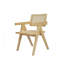 Chaise avec accoudoirs en bois naturel-1565552885