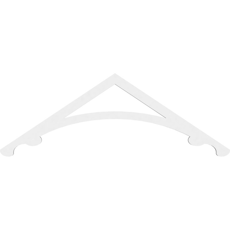 Pignon en PVC de qualité architecturale Legacy, H 16 po x l 48 po x P 1 po, 8 / 12