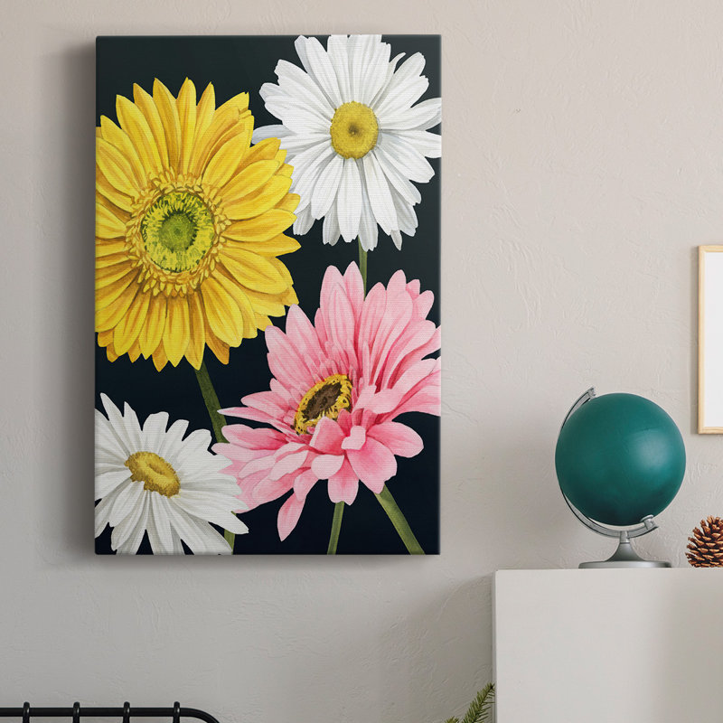 " Gerbera Daisy I " Acrylic Painting, 32" W x 48" H