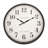 30" Large Oversized Round Brown Wall Clock for Transitional Home Decor
