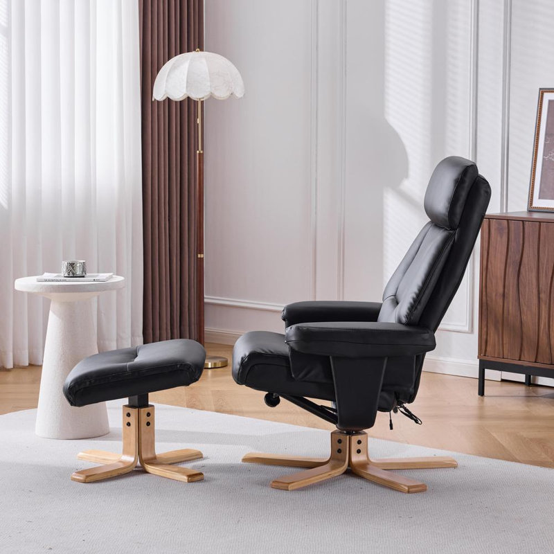 Fauteuil de massage pivotant à 360 ° avec repose-pieds