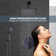9-Spray Patterns With 1.8 GPM 10 In. Wall Mount Rain Fixed Shower Heads In 10 In. Polished Chrome