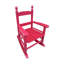 Chaise à bascule rose rouge pour - convient n'importe où à l'intérieur ou à l'extérieur. Dossier en bois franc massif facile à utiliser.