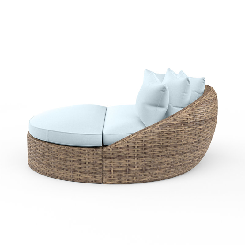 Havana Outdoor 2 - Seat Patio Daybed, Canvas Skyline Sunbrella®