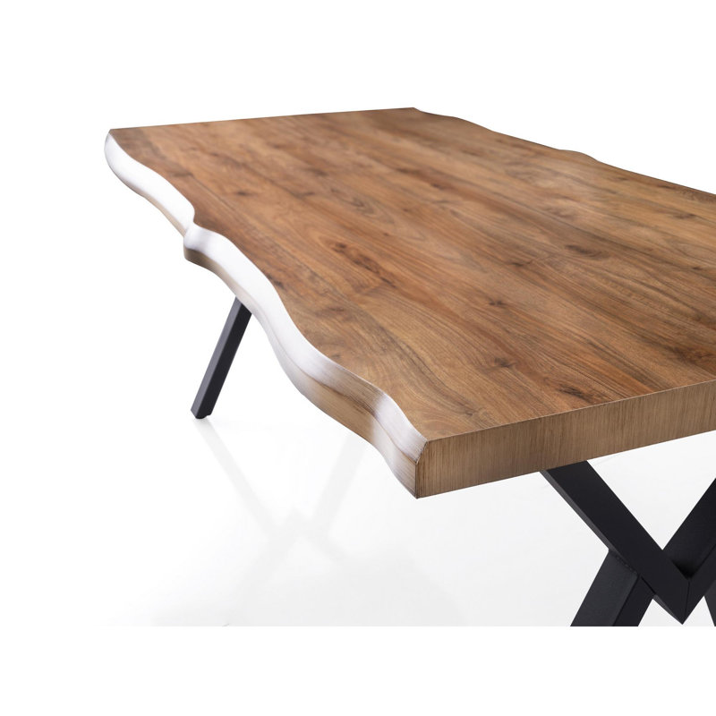 Ferro Beech Dining Table, Walnut
