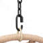 Balancelle d'extérieur pour l'intérieur en osier naturel avec coussin beige