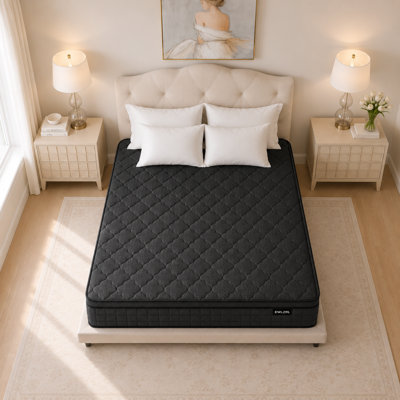 10" Medium Firm Hybrid Mattress, Memory Foam & Pocket Coils, CertiPUR-US