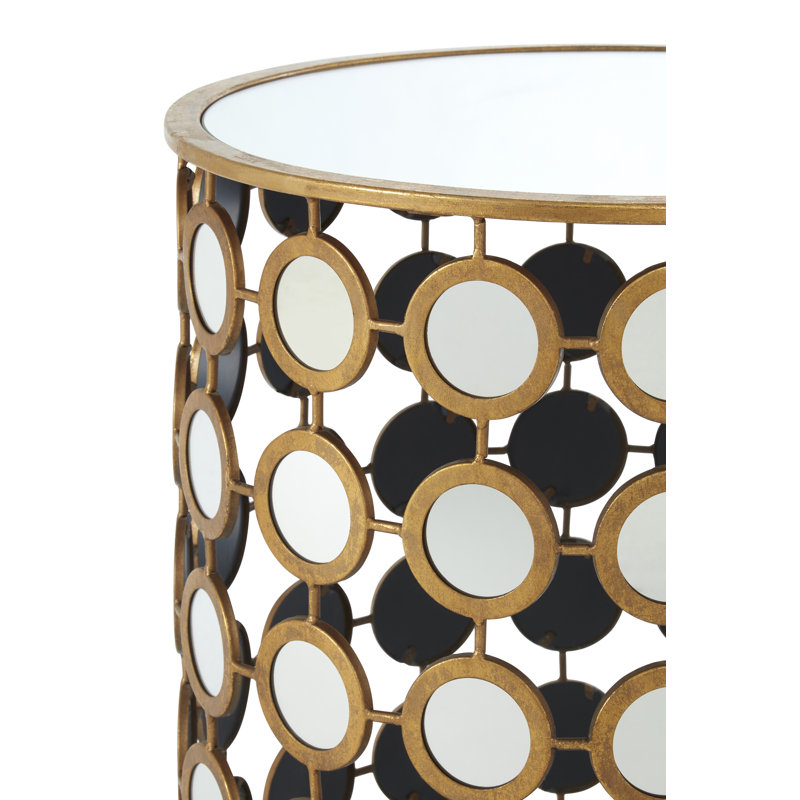 Merope Glass Top Frame End Table