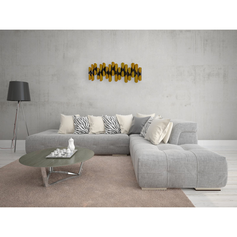 Handmade Glam Abstract Wall Decor on Metal