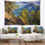 Paysage, volcan Merbabu en tapisserie Java-28497329