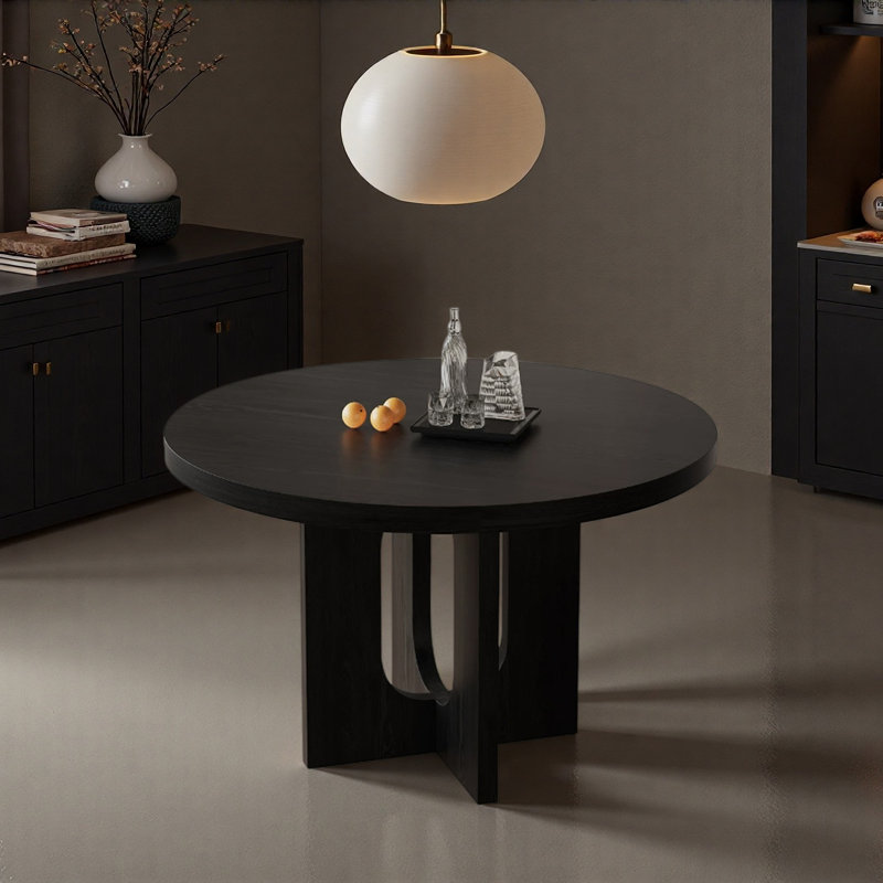 Simple Sturdy And Durable Round Dining Table, H 29,52 po x L 47,24 po x l 47,24 po