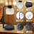 Warm candle lamp with timer for table and sofa with timer black-1231636762