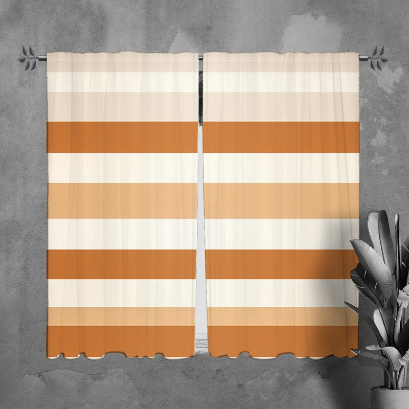 Paire de rideaux obscurcissant en polyester Yalin, Largeur (40 po) x longueur (82 po)