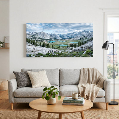 Paysage de montagne, art mural sur toile, ensemble de 1