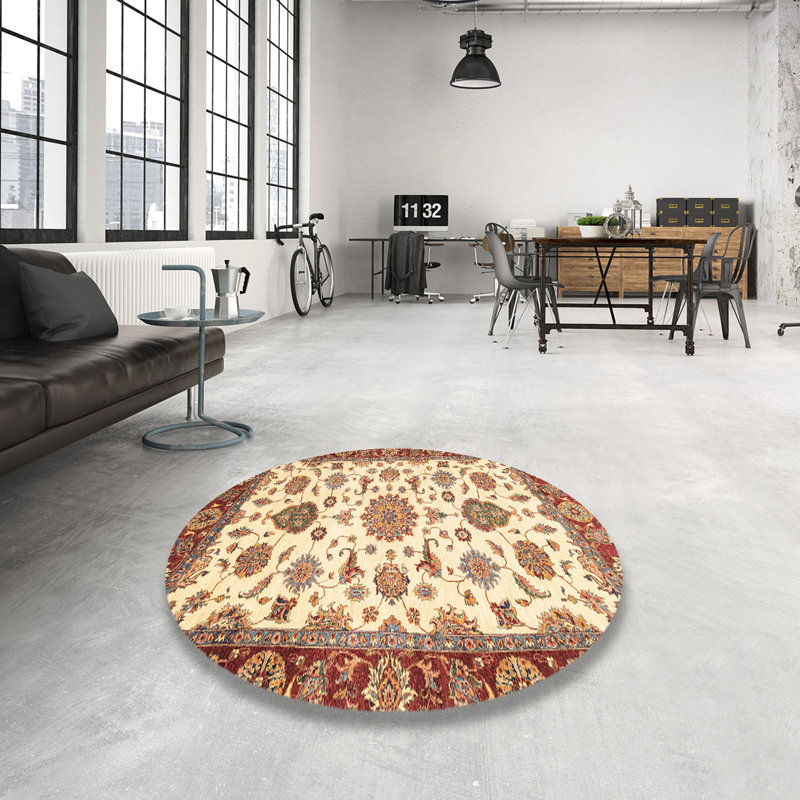 Tapis abstrait moderne 3105, Rond 5 pi