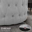 Grey Button - Comfortable And Functional For Living Areas Can Serve As Footrest, Coffee Table, Stool Supports 264 Lbs Load Stool. Seating. Versatile Usage In Various Rooms. Weight Capacity. 31.5"