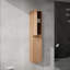 Armoire latérale de salle de bain 12 po, 2 portes à fermeture douce, conception à fixation flottante