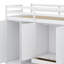 Lit mezzanine avec tablettes, armoires et tiroirs-1232381226