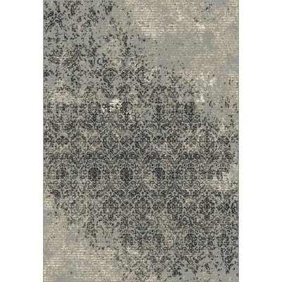 Manske Damask Hand Woven Area Rug