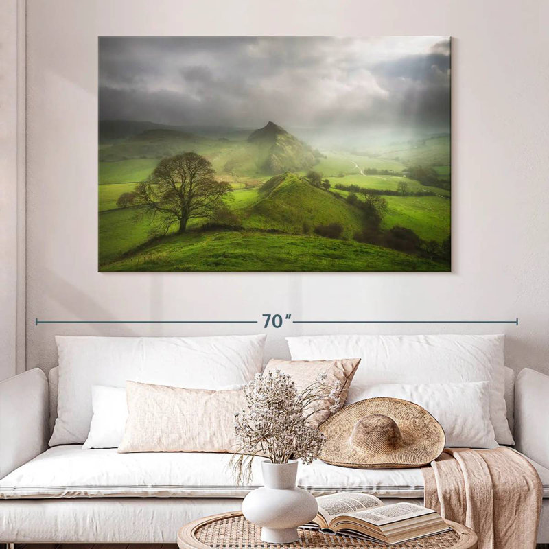 Alvord Dusky Green Fields, 34" H x 51" W