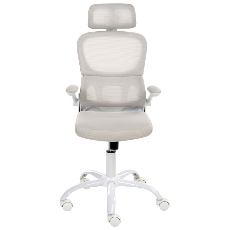 Office Chair with Headrest, Beige