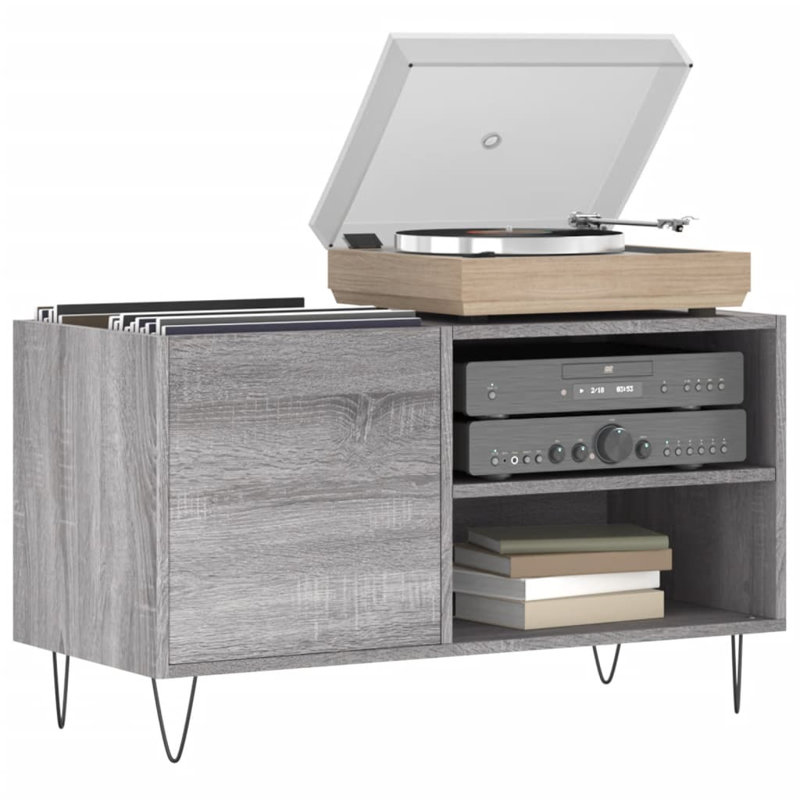 48cm H Media Cabinet, Grey Sonoma