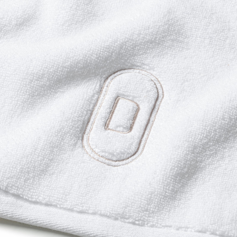 Monogram Embroidered Fingertip Towel, D