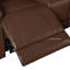Causeuse inclinable de 72 po de largeur en similicuir avec rangement et porte-gobelets-383450803